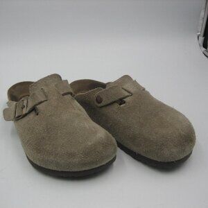 Birkenstock Boston Women’s Size 38 Size 7 1/2 Mocha Taupe Shoes Slides Clogs